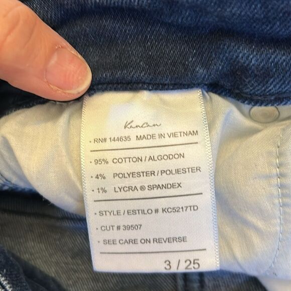 Kancan distressed hem denim ankle jeans Size 3 EUC - Picture 9 of 9